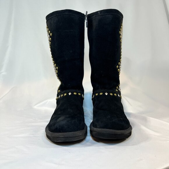 UGG Avondale Black Gold/Silver Studded Boots | Women's 8 - Picture 2 of 4